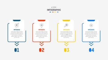 Three Step Infographic label design template with line icons. process steps diagram, presentations, workflow layout, banner, flow chart, info graph illustration. vector