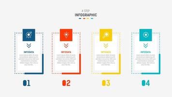 Three Step Infographic label design template with line icons. process steps diagram, presentations, workflow layout, banner, flow chart, info graph illustration. vector