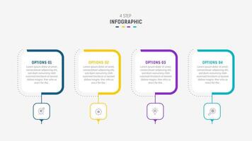 Three Step Infographic label design template with line icons. process steps diagram, presentations, workflow layout, banner, flow chart, info graph illustration. vector