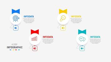 Three Step Infographic label design template with line icons. process steps diagram, presentations, workflow layout, banner, flow chart, info graph illustration. vector