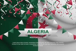 Algeria Independence Day background. vector