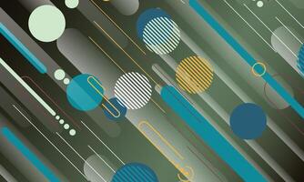 Abstract background in memphis style vector