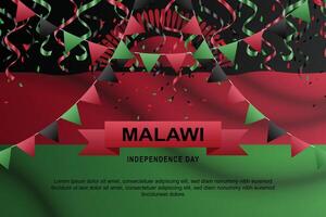 Malawi Independence Day background. vector