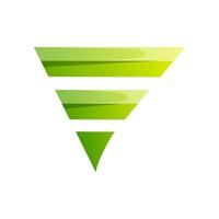 abstract icon gradient logo design vector