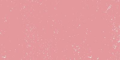 Textured shabby background in pink retro color, white halftone gritty effect, old fashioned banner. Fine grain dusty texture in grunge style, overlay, noises. vector