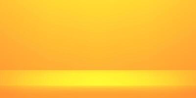 Yellow studio room background. Clean design for displaying product. Space for selling products on the website. illustration. vector