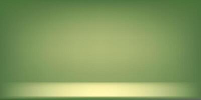 Smooth green gradient background. Green studio room background. Clean design for displaying product. Space for selling products on the website. illustration. vector