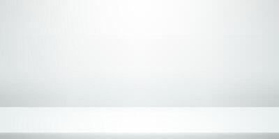 Empty White studio room wall background. Clean design for displaying product. Use for product display presentation, cosmetic display mockup, showcase, media banner, etc. illustration. vector