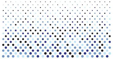 Dotted blue gradient pattern, halftone polka background graphic, horizontal seamless circle dotted lines, blue dots texture backdrop, retro popart effect half tone vector