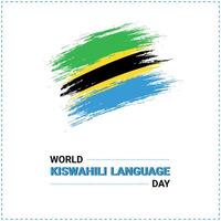 World Kiswahili Language Day. 7 July. Holiday concept. Template for background with banner, poster and card. flat illustration. flat design. vector