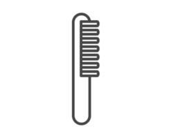 graphic icons of beauty in the form of combs for massage or darsonval procedures. vector
