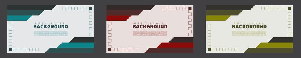 Geometric Background Copy Space Template vector