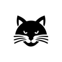 Cat silhouette Isolated On White Background vector