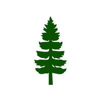 silhouette tree line drawing, graphics tree elements outline symbol for architecture and landscape design drawing. vector