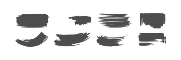 Paint brush stroke, ink splatter and artistic design elements. Dirty watercolor texture, box, frame, grunge background, splash or creative shape for social media. Abstract drawing. vector