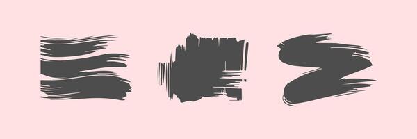 Paint brush stroke, ink splatter and artistic design elements. Dirty watercolor texture, box, frame, grunge background, splash or creative shape for social media. Abstract drawing. vector