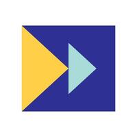 Flat Geometric Abstract Element vector