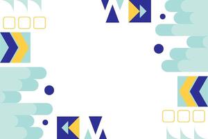 Flat Geometric Abstract Element Background Template vector