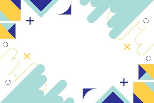 Flat Geometric Abstract Element Background Template vector