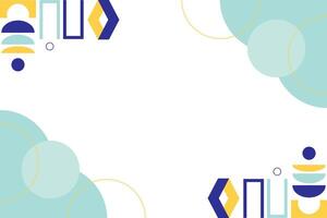 Flat Geometric Abstract Element Background Template vector