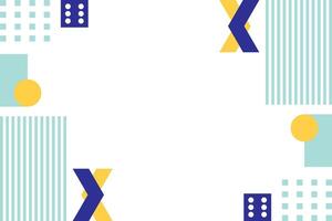 Flat Geometric Abstract Element Background Template vector