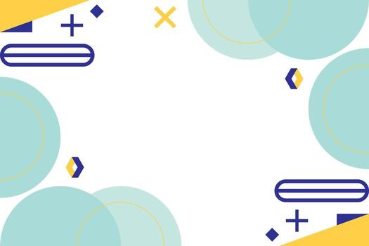 Flat Geometric Abstract Element Background Template vector