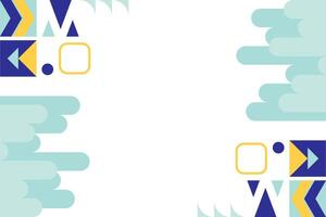 Flat Geometric Abstract Element Background Template vector