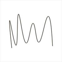 Abstract leaf hand drawn element vector