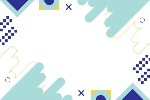 Flat Geometric Abstract Element Background Template vector