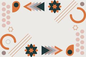 Abstract Geometric Shape Element Background Template vector