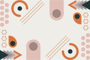 Abstract Geometric Shape Element Background Template vector