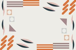 Abstract Geometric Shape Element Background Template vector