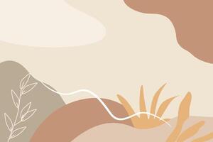 Hand Drawn Soft Earth Tones Background vector