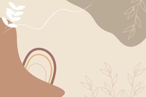 Hand Drawn Soft Earth Tones Background vector