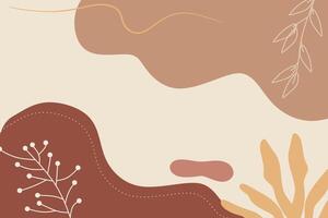 Hand Drawn Soft Earth Tones Background vector