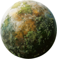 Außerirdischer Planet mit Vegetation. png