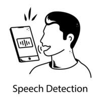 Trendy Speech Detection vector