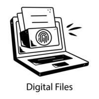 Trendy Digital Files vector
