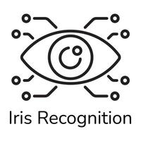 Trendy Iris Recognition vector
