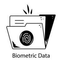 Trendy Biometric Data vector