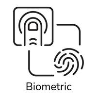 Trendy Biometric Concepts vector