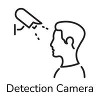 Trendy Detection Camera vector