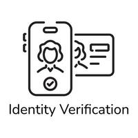 Trendy Identity Verification vector