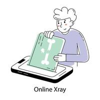 Trendy Online Xray vector