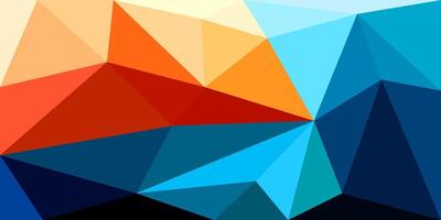 modern colorful triangle shape polygon background vector