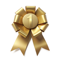 3d render of 1st prize bow isolated on background png