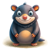 cute Mole isolated on background png
