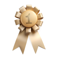3d render of 1st prize bow isolated on background png
