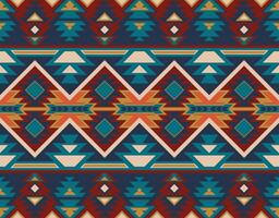 Aztec, Navajo geometric seamless pattern. Native American Southwest print. Ethnic design wallpaper, fabric, cover, textile, rug, blanket. vector