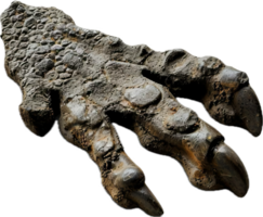 Close-Up of Fossilized Dinosaur Claw. png